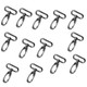 Swivel Clasp Snap Hooks with Rounded Rectangle Ring - (Pack of 2)